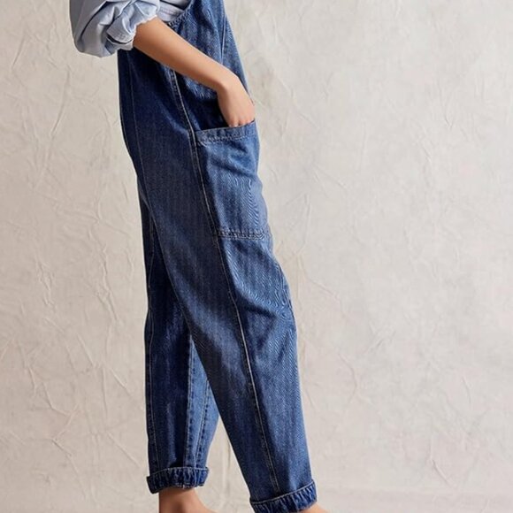 Denim Overalls Jumpsuit - Picture 2 of 7